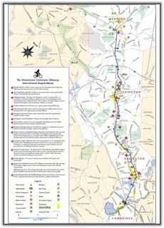 Minuteman Bikeway Map 2013 - front