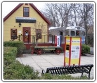 New bench in the Freight House plaza