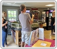 A WBTS-TV crew at Bedford Freight House on 8-10-18